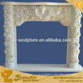 Marble Indoor Fireplace Surround carved flowers